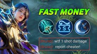 LESLEY BEST BUILD TO CARRY TEAM IN SOLO RANK WITH HIGH BURST DMG!!  (EPIC COMEBACK)! - MLBB