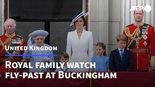 Royal family watch fly-past from Buckingham Palace balcony | AFP