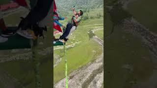 Couple Bungee jumping | Nepal | Poli_couples #bungeejumping #trending #couple #subscribe