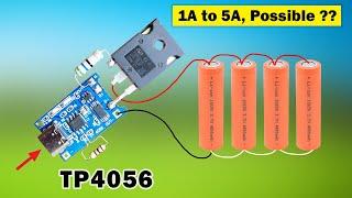 TP4056 module modification for more lithium Batterys