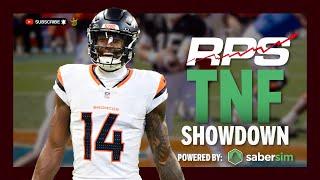 NFL DFS Lineup Builder | WEEK 16 | 12/19 - TNF SaberSim Preview