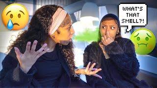 BAD BREATH PRANK ON TWIN SISTER…….Vlogmas Day 3 | TheWickerTwinz