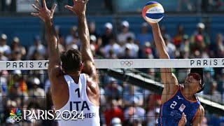 Italy's first-set comeback leads to competitive win over Netherlands | Paris Olympics | NBC Sports