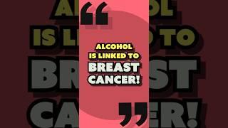 🩷Alcohol is Linked to BREAST CANCER - #sober #sobercurious #sobriety #breastcancer  #cancer