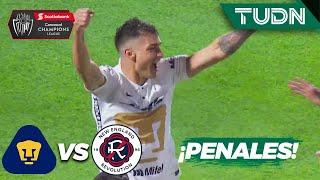 ¡REMONTADA! ¡TANDA DE PENALES COMPLETA! | Pumas 3-0 New England | CONCACHAMPIONS 2022 -4tos | TUDN