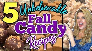 5 Incredible FALL CANDY RECIPES you can make for the Holidays! Makes great gifts! + BONUS FOOTAGE