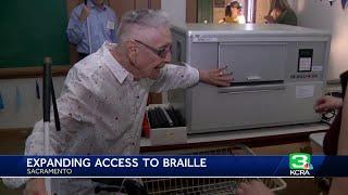 Society for the Blind producing Braille materials for local organizations