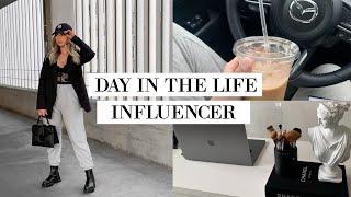 WORK DAY IN THE LIFE OF AN INFLUENCER/YOUTUBER | THE REAL BEHIND THE SCENES