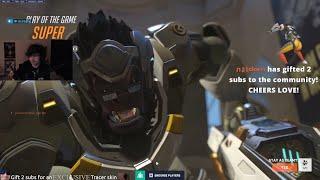 NEW SEASON 15! PERKS! POTG! SUPER WINSTON GAMEPLAY OVERWATCH 2 SEASON 15 TOP 500