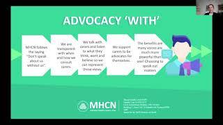 Mental Health Carers Advocates Showcase - MHCN's Carers Week Event 2020