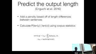 CMU Neural Nets for NLP 2019 (25): Advanced Search Algorithms