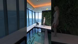 POV: This Is Your View from the Private Pool Room in the Tallest Penthouse  #luxuryliving