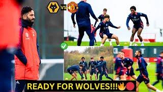 BREAKINGMan Utd Training vs Wolves: Match preview, team news - De Ligt, Rasford, Amad