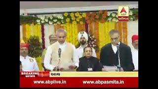 Devvrat Acharya take oath of Gujarat governor in Sanskrit