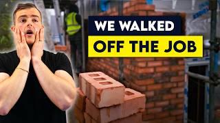 We walked off the JOB, UNTIL problems were resolved #construction