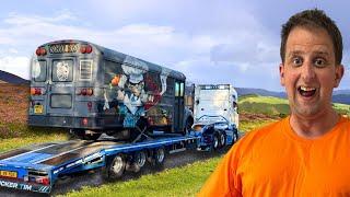 MOVING AN AMERICAN BUS... ITS NOT WHAT YOU THINK! | #truckertim