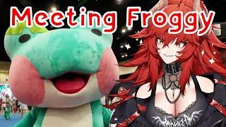 Meeting Froggy for the first time at a Con