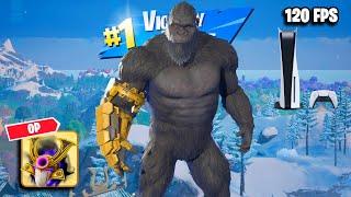 Fortnite Chapter 6 Season 1 High Elimination On PS5 | New Kong Skin Showcase | 120 FPS