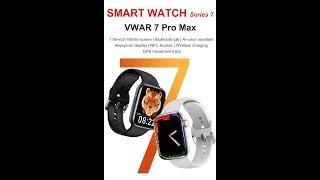 2023 NEW Smart Watch VWAR 7Pro Max Infinite Screen NFC GPS Tracker Bluetooth Call for Samsung iPhone