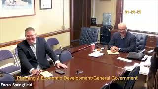 Springfield City Council Sub-Committee -  Planning & Economic Development/General Government