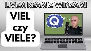 Livestream z widzami | VIEL (dużo) vs VIELE (wielu,wiele) / na podstawie testu w Quizlet