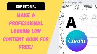 Make a Handwriting Practice Book in Canva for FREE: Amazon KDP Tutorial