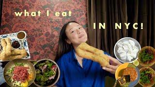 Another NYC food vlog :) | olive youtiao, aquachile tasting, and the viral Florentine sandwich 