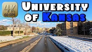 Driving Around the KU Campus & Downtown Lawrence, Kansas in 4k Video