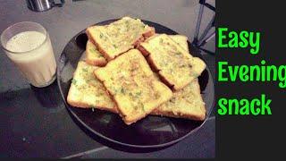 spicy masala bread toast/Easy evening snack/surmies crafty world.