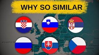 Why Slavic Flags are Similar?