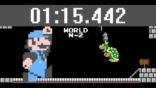 Super Mario Bros.: [TAS] "Arbitrary Code Execution" in 1:15.442