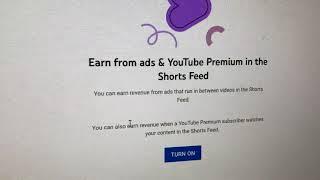 How I accept the new term for YOU TUBE PROGRAM (Earn from ads and YOUTUBE premium in shorts video)