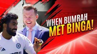 WHEN BUMRAH MET BINGA!  I BRETT LEE TV I CRICKET I AUS V IND