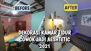 DEKORASI KAMAR TIDUR COWOK AESTHETIC MONOKROM || BUDGET 1JT AN