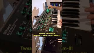 Roland System-8 less than a minute tweaking!