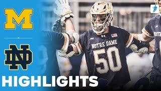 Michigan vs Notre Dame | NCAA College Lacrosse | Highlights - March 15, 2025