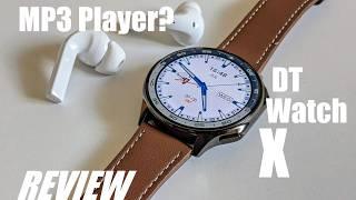 REVIEW: DT Watch X - Cool $40 Smartwatch MP3 Player - AMOLED Display | 4GB Storage | MP4 Player?