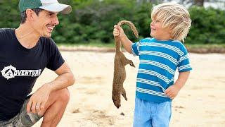 Teaching My Toddler How To Catch and Cook His Own Food From the Wild