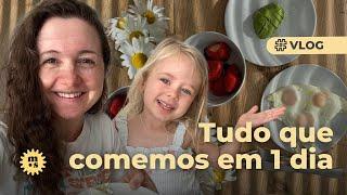 Tudo que comemos em 1 dia com 2 crianças