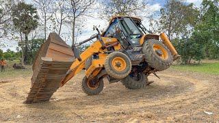 JCB 3DX Going Extremely Severe Multiple Stunts | JCB | Experiment