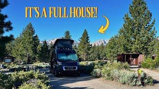 3 PEOPLE & A DOG LIVING IN A VAN | Van Life in June Lake