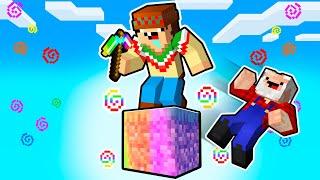 ¡Minecraft PERO en 1 ULTRA BLOQUE!  SILVIOGAMER MINECRAFT PERO