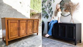 DIY THRIFTED FURNITURE FLIP // FURNITURE MAKEOVER // CONSOLE TABLE BEFORE & AFTER