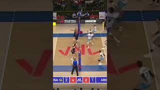 quick spike keras #volleyball USA vs Argentina