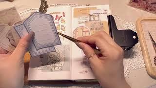 ASMR 주말에는 간단하게 다꾸하기 #vintage #asmr #diary #journal