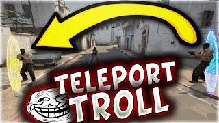 TELEPORT HİLESİ İLE MERTCAN'I TROLLUYORUM SİNİRDEN ÇILDIRDI CS-GO