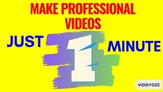 Make Professional Videos Easily - How to Make Business Video - Viddyoze Review