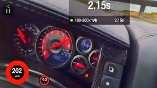 Extreme fast Nissan GTR R35 Apha X ACCELERATION