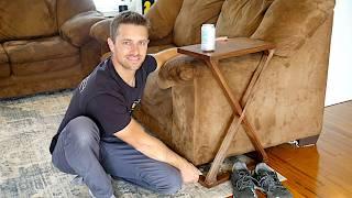 Making a Space Saving Couch Side Table