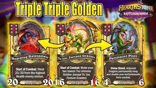 Instantly Triple Triple Golden Dragons Build | Christian Hearthstone Battlegrounds